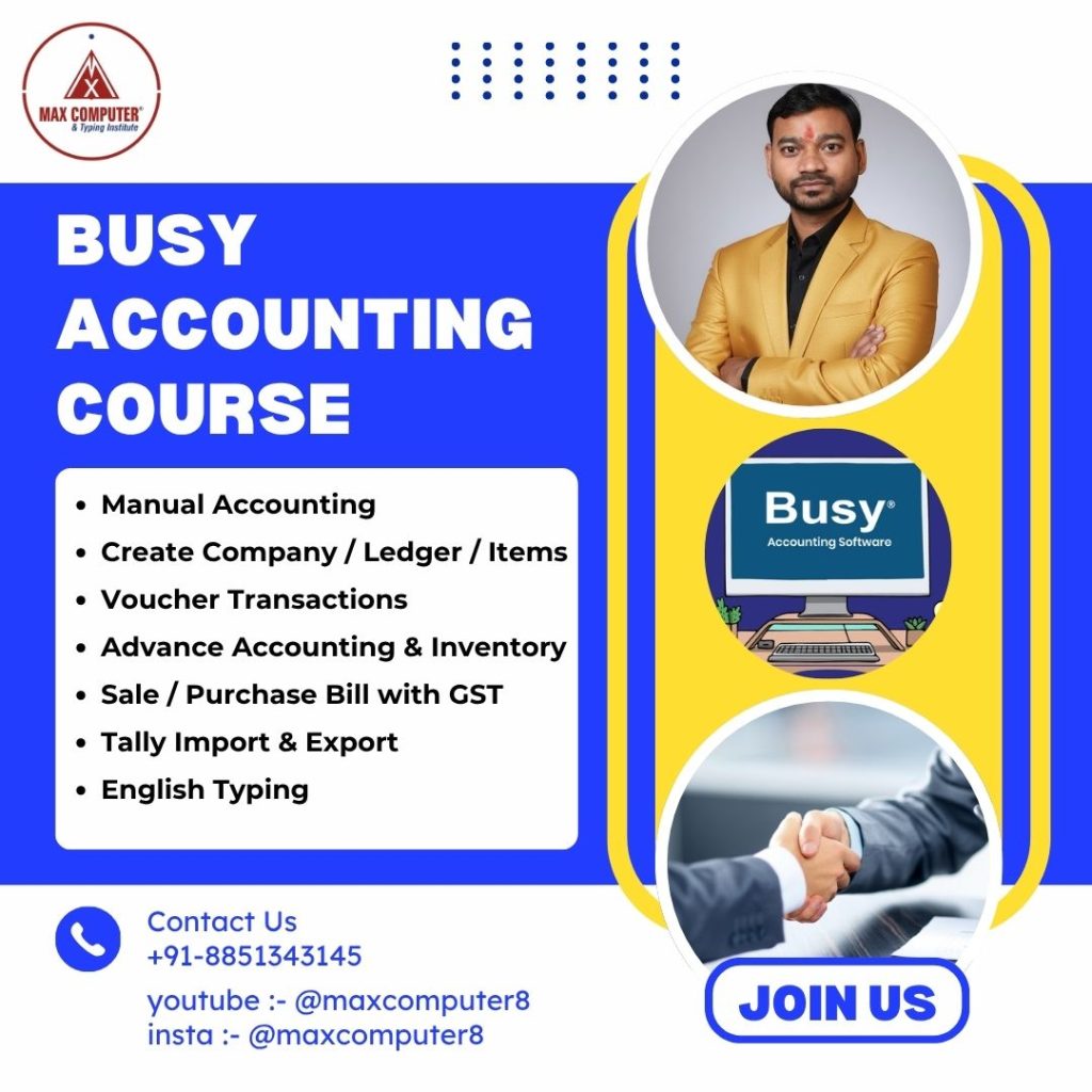 Best Learn Busy Accounting with Practical Training